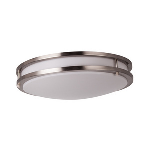 16" Contemporary LED Flush Mount Ceiling Fixture 1 Pack double ring