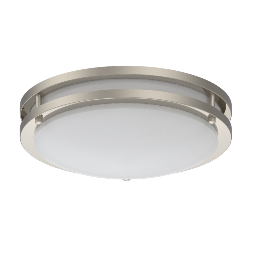 Satin Nickel Flush Mount Ceiling 18 inch 40W Fashionable Light for indoor decoration