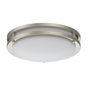 Satin Nickel Flush Mount Ceiling 18 inch 40W Fashionable Light for indoor decoration