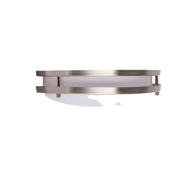 Satin Nickel Flush Mount Ceiling 18 inch 40W Fashionable Light for indoor decoration