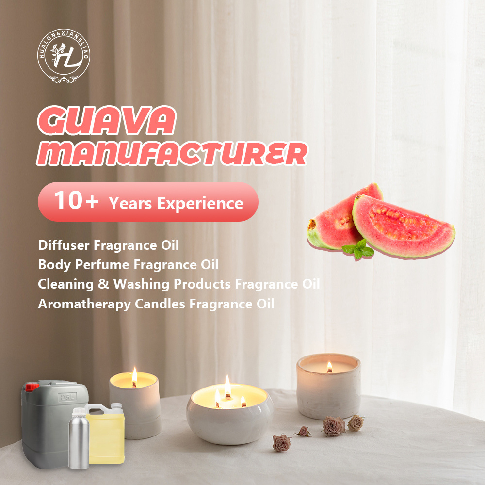 Bulk Natural Fruity Fragrance Oils Manufacturer, Wholesale Enriched Guava Oil 100% Pure For Scented Candle Making | Long Lasting