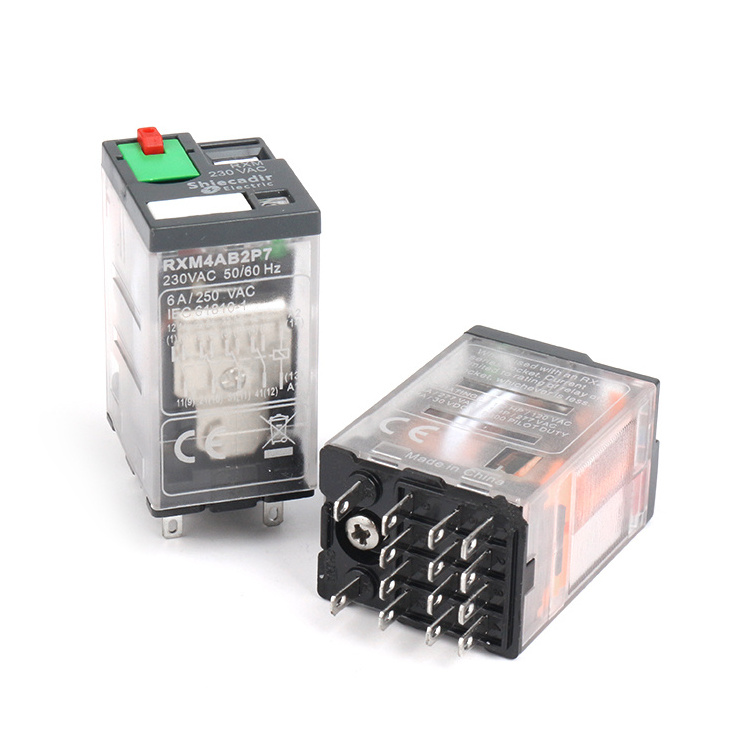 Miniature intermediate relay 8Pin/14Pin 12V 24VDC 36V 48V AC110V/230VAC electromagnetic relay