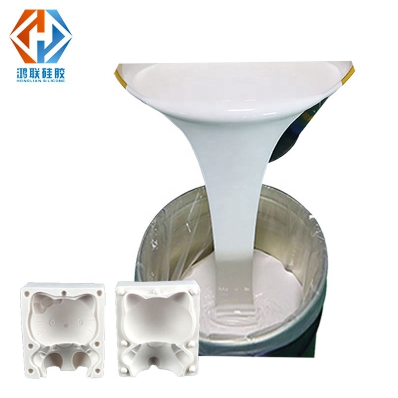 condensed liquid silicone rubber make concrete pillar mold 30A hardness rtv silicone make paving stone mold