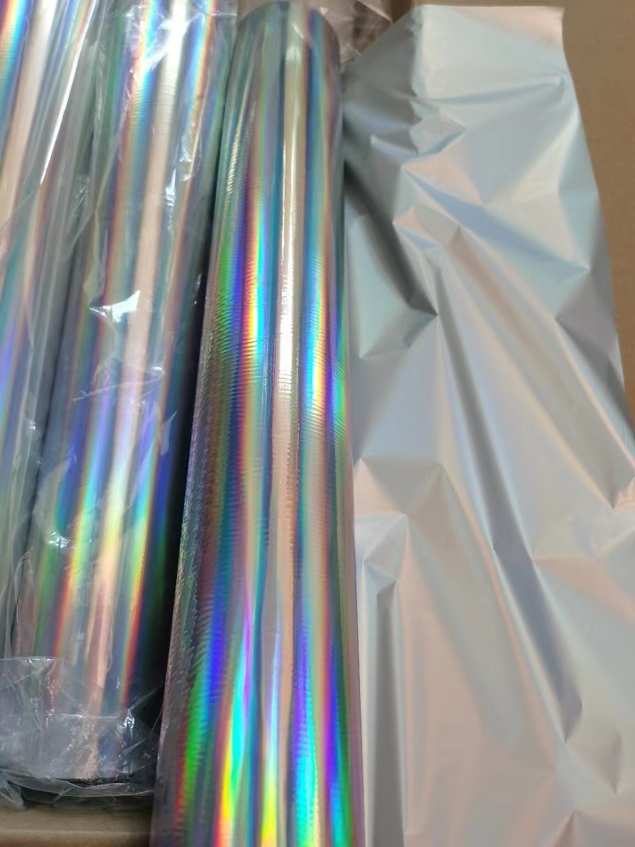 Factory Price Silver Holographic Laser Flexography Wrapping Film BOPP PET Metallized Laser Laminating Film