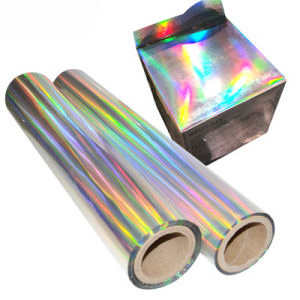 Factory Price Silver Holographic Laser Flexography Wrapping Film BOPP PET Metallized Laser Laminating Film