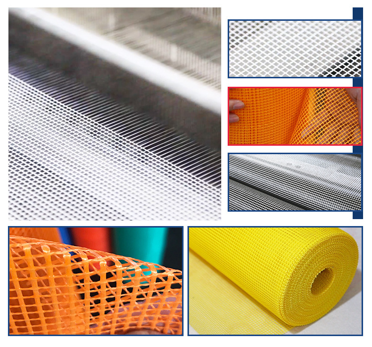 Construction Fiberglass Mesh 4 Flame Retardant Fiberglass Mesh  Cloth Fabric Net Roll With Adhesive On Both Sides