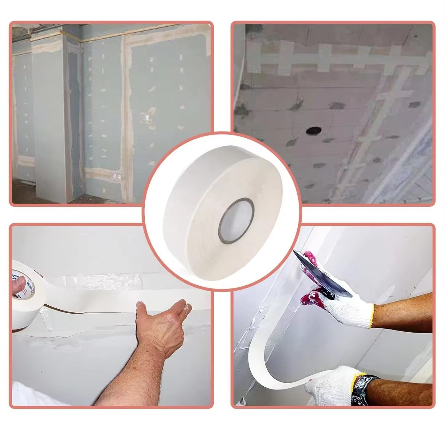 Customized Non Adhesive Drywall Paper Joint Tape For Seamless Wall And Ceiling Joints Drywall Self Adhesive Mesh Joint