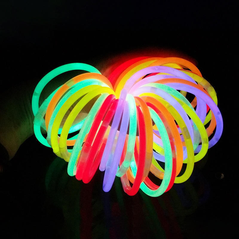 Neon Party Glow Necklaces And Bracelets With Connectors Party Decorations 8 Inch Glow In The Dark Glow Sticks