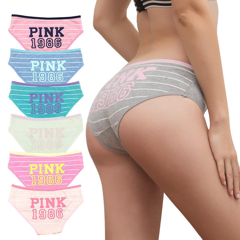 Women Sexy Panties Pink 2024 New Stock Cute Girls Lingerie Briefs XL Panties Female Triangle Women Underwear Lingerie