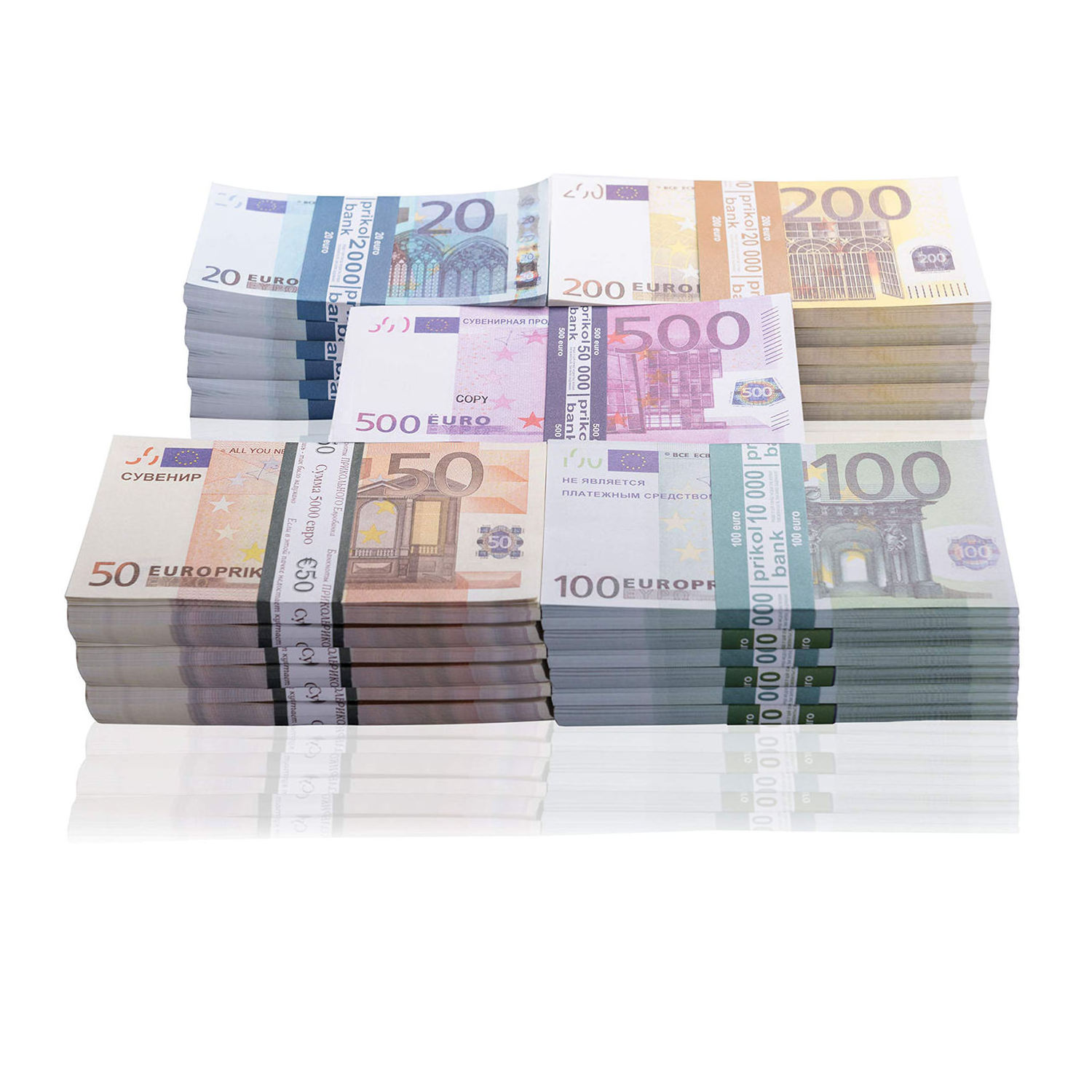 Banknotes Paper Prop Money One Stack 100 Pcs Euro Bills Realistic Play Money for Movie Props