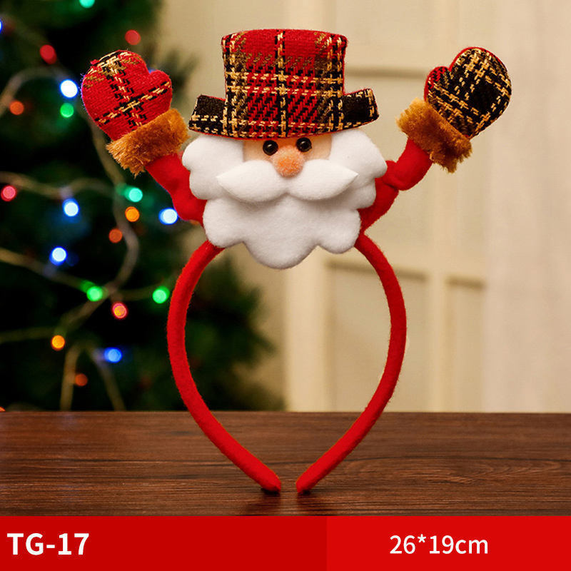 christmas 2022 holiday christmas Hair Accessories Xmas Tree Head Hat Toppers women Santa Hat christmas decor