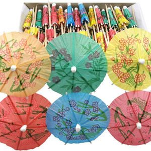 Cocktail Umbrella Parasol Picks, Umbrella Toothpicks for Drink&Food, Decorative toothpicks for Party,Hotel, Restaurant,Hawaiian