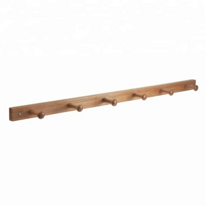 Premium Wooden Wall Mounted Coat Rack Clothes Hat Rack Wall Mounted Hook Clothes Rack Heavy Duty Plank Board