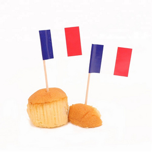 Wholesale Promotional Decorative Cupcake Cocktail Toothpicks Flag