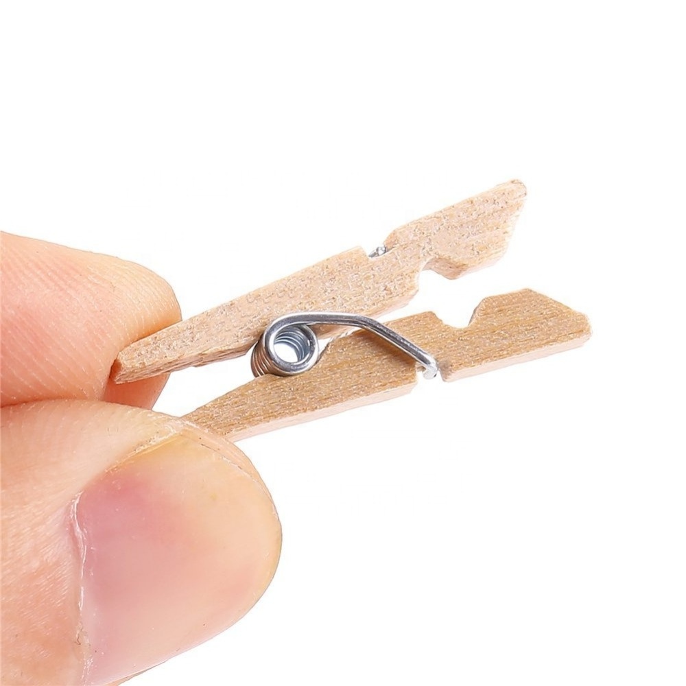 decorated mini wood clothespins