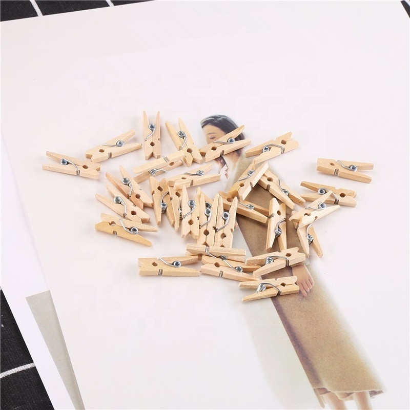 decorated mini wood clothespins