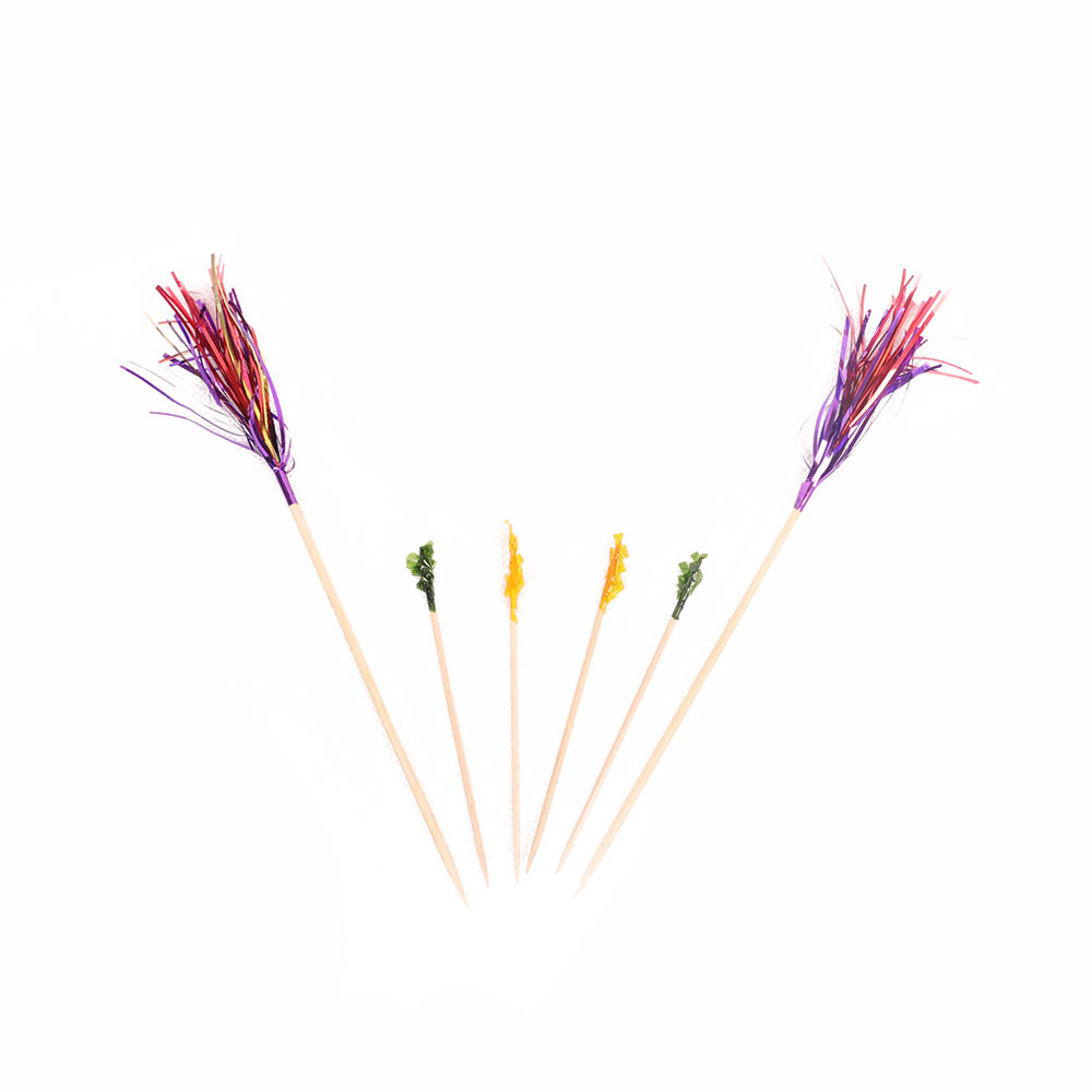 Colored Party Wooden Frill Toothpicks, Sandwich Toothpicks