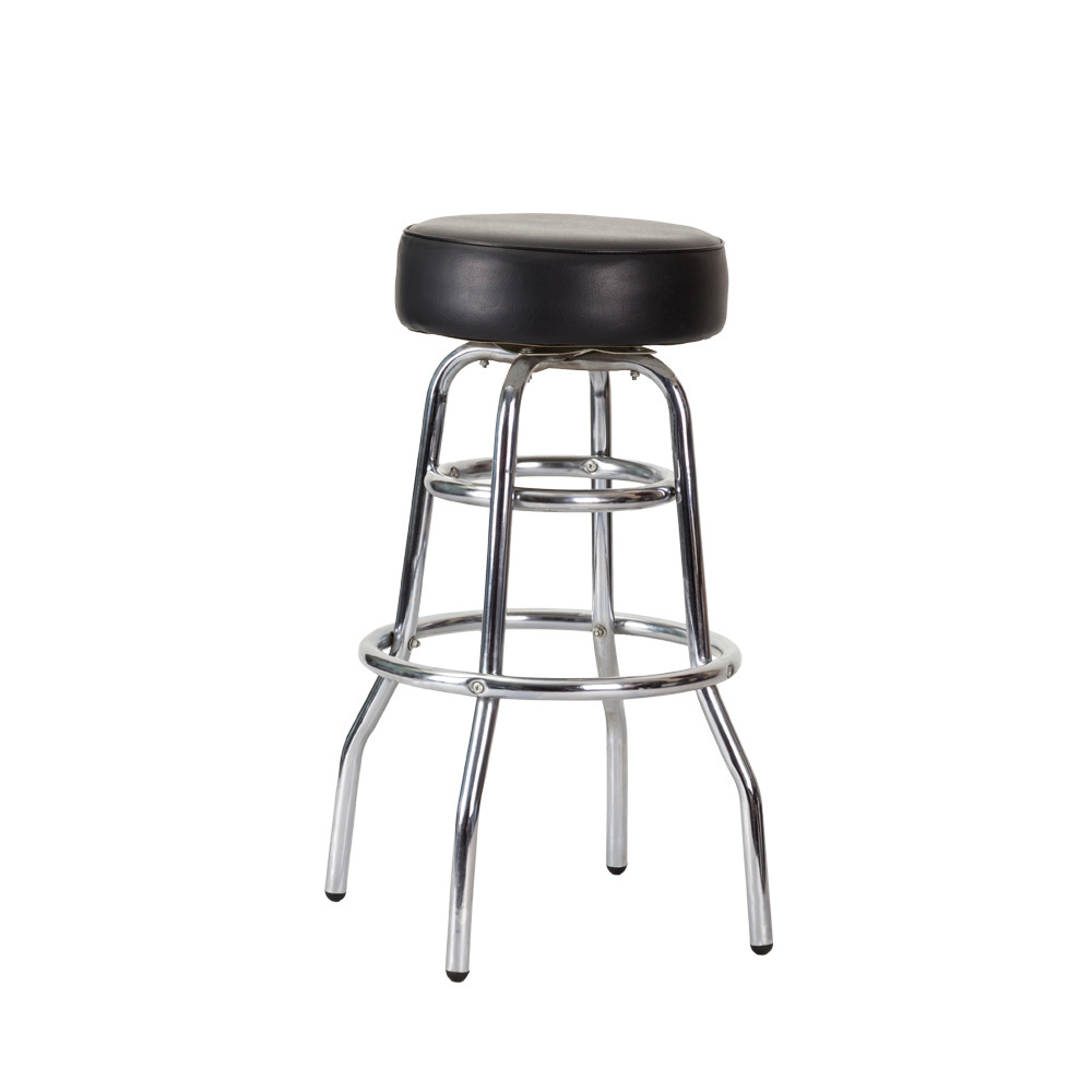 chrome restaurant metal cushion swivel counter bar stools used commercial bar stools