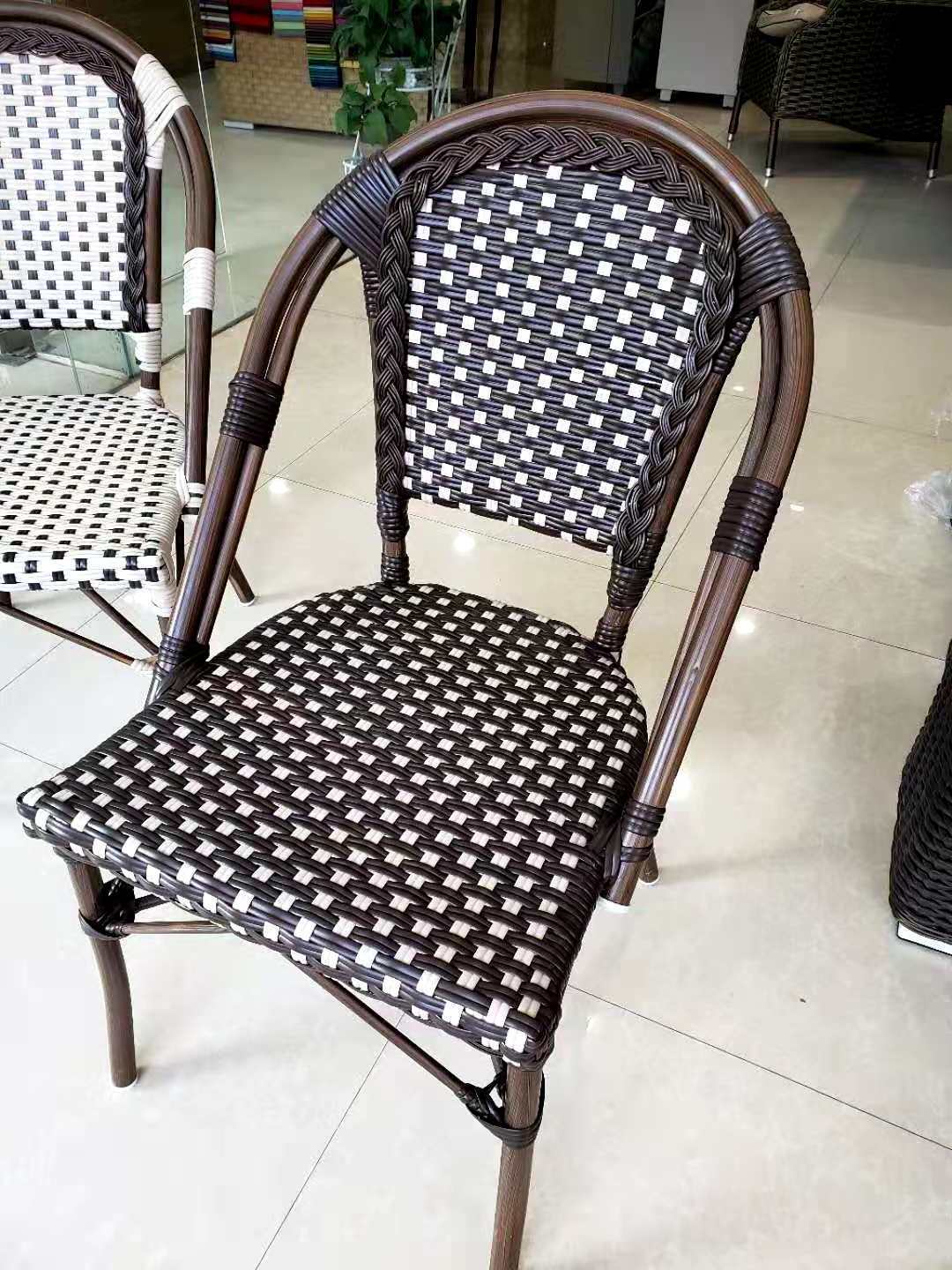 Rattan Chair Furniture Chairs and Patio Patio Outdoor Modern Aluminum Metal Garden Yard Rattan Chair