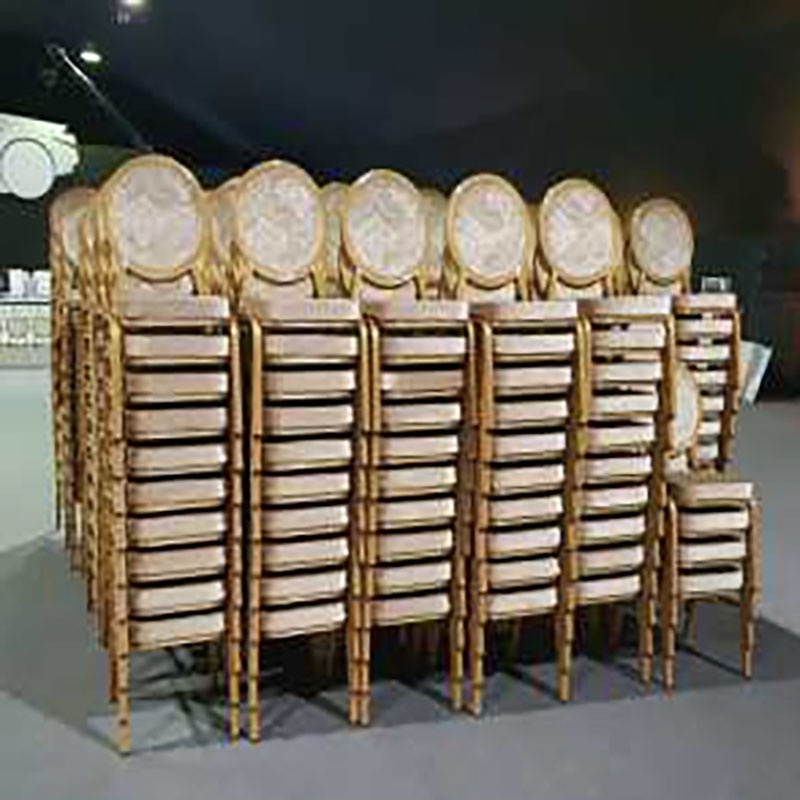 Hotel Chair Wedding and Event Stacking Chair Metal Iron Steel Banquet Hotel Chairs