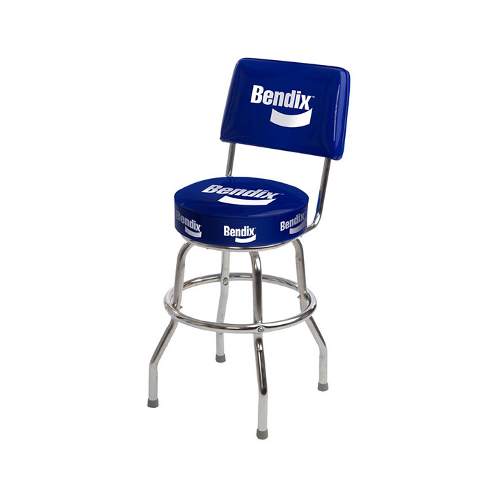 Commercial 360-Degree Custom Swivel Bar Stool With Printed Seat For Different Logo