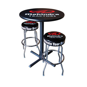 Commercial 360-Degree Custom Swivel Bar Stool With Printed Seat For Different Logo