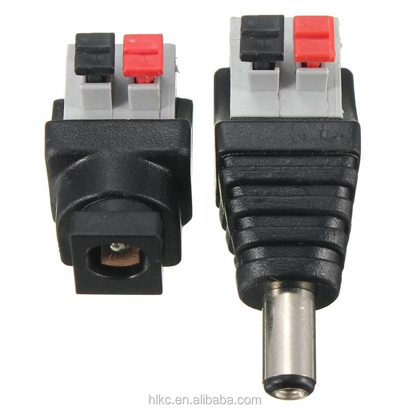 dc plug with screw lock 2-pin dc connector plug