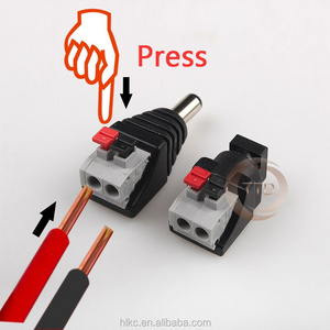 dc plug with screw lock 2-pin dc connector plug