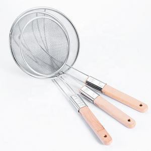 Stainless Steel Colander Filter Oil Spoon Fine Mesh Colander Sifter Sieve Vegetable Strainer Scoop Colander Kitchen Skimmer