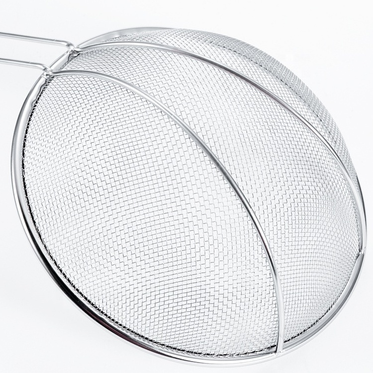 Stainless Steel Colander Filter Oil Spoon Fine Mesh Colander Sifter Sieve Vegetable Strainer Scoop Colander Kitchen Skimmer