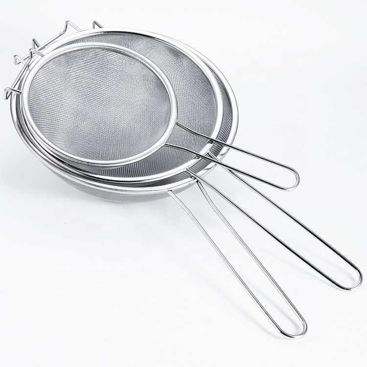 Rice Strainer Stainless Steel Colander and Kitchen Strainer with Side Drainer for Rice, Vegetables & Fruit Colander