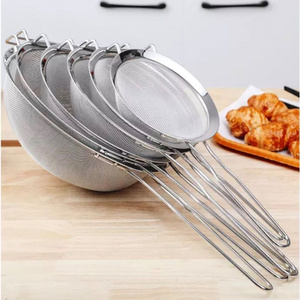 Rice Strainer Stainless Steel Colander and Kitchen Strainer with Side Drainer for Rice, Vegetables & Fruit Colander