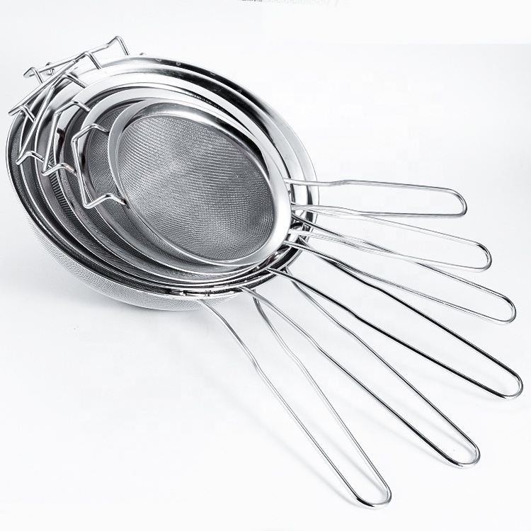 Rice Strainer Stainless Steel Colander and Kitchen Strainer with Side Drainer for Rice, Vegetables & Fruit Colander