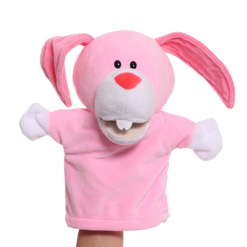 Wholesale Plush Toys Hand Puppets Cartoon Animal Hand Puppets Kindergarten Parent-Child Interactive Props Bear Monkey Frog Rabbi