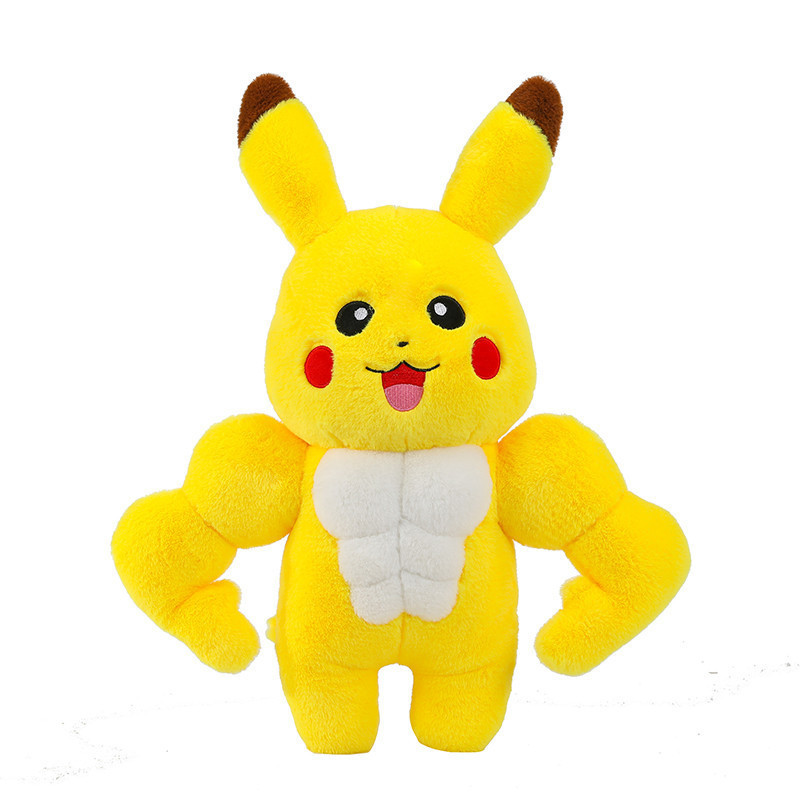 75cm  Pikachu doll wholesale muscle Stitch plush toy  Super Cute macho Pikachu doll customization