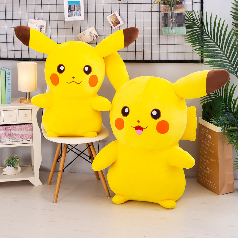 Cute Cartoon Large Throw Pillow Pokemoned Stuffed Anime Doll Pikachu Plush Toys Birthday Gift For Kids Wholesale