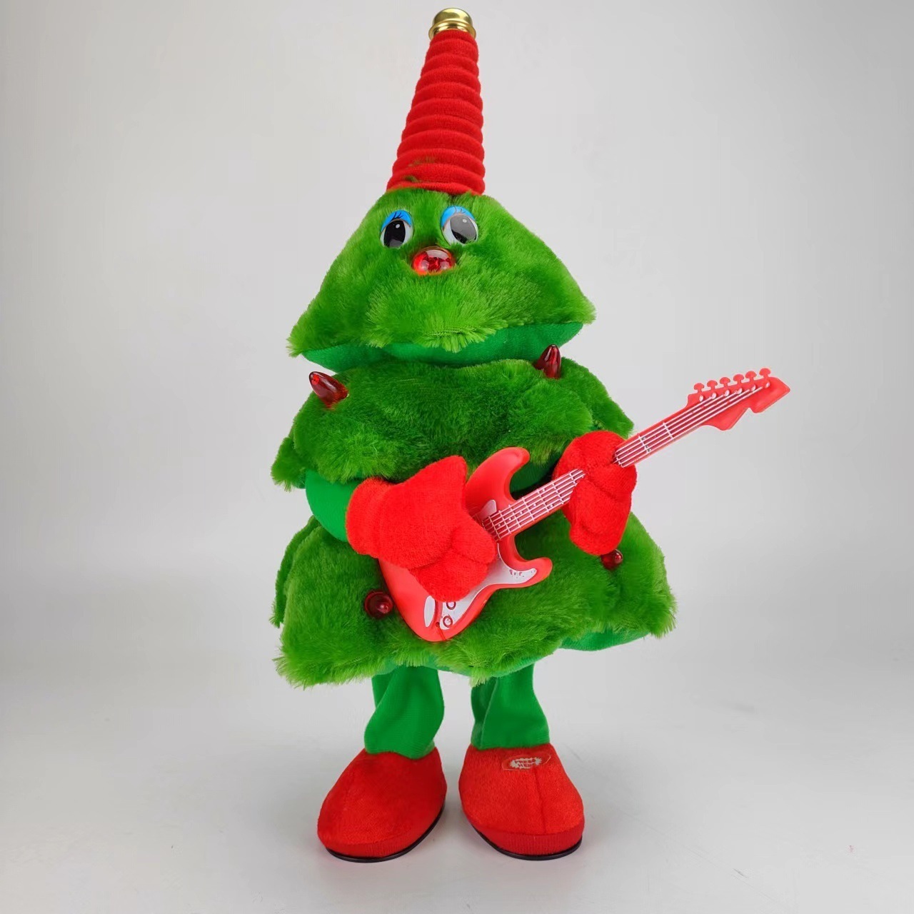 Musical Instrument Trumpet Guitar Saxophone Singing And Dancing Christmas Tree Doll Plush Toy Home Decoration