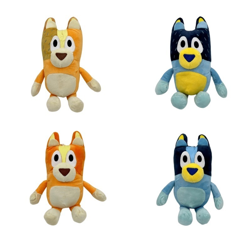 Hot Selling Plush Toys Blue and Yellow Stuffed Animal Dog Peluche De Blueys Bingo Plush Toys Cartoon Wholesale