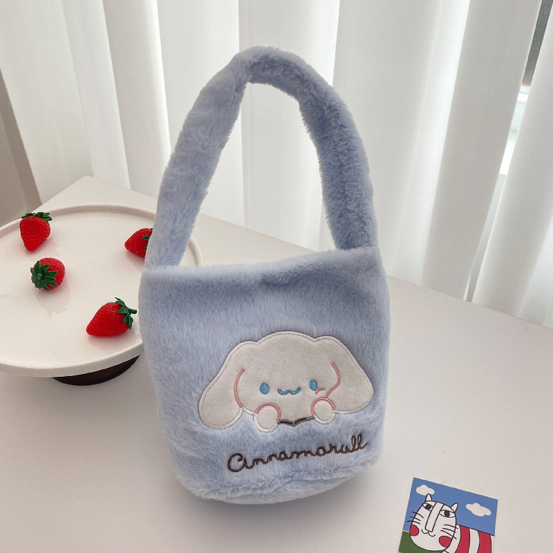 Plush Toy Bag For Women Creative New Cute Pacha Dog Handbag Yugui Dog Kuromi Mobile Phone Coin Purse