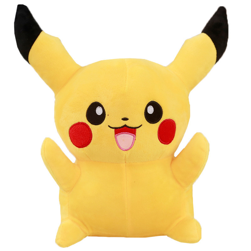 Wholesale Anime Pokemoned Pikachu Stuffed Plush Toy Large Game Pet Doll Bedtime Throw Pillow Cloth Doll Birthday Gift For Girls