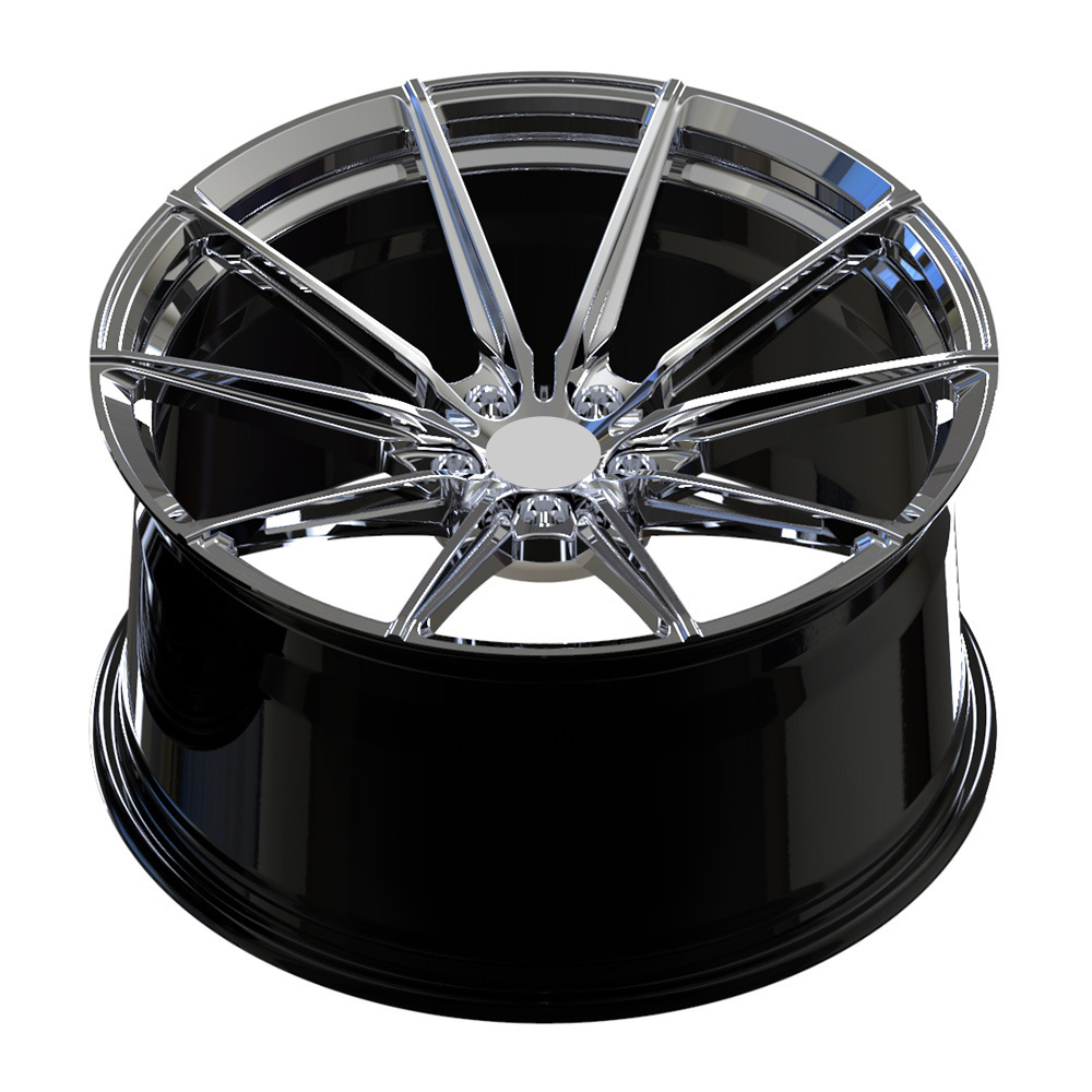 Hllwheels 18 19 20 Inch Custom Deep Dish Concave 1 Piece Forged Wheels 5*112 Alloy Rim Car