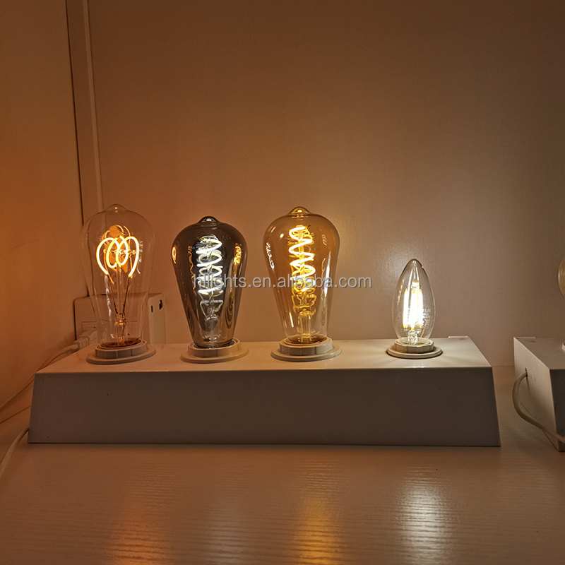 4W C35 led candle bulb e14 decorative light bulbs 4000K electric bulb for hotel coffee shop