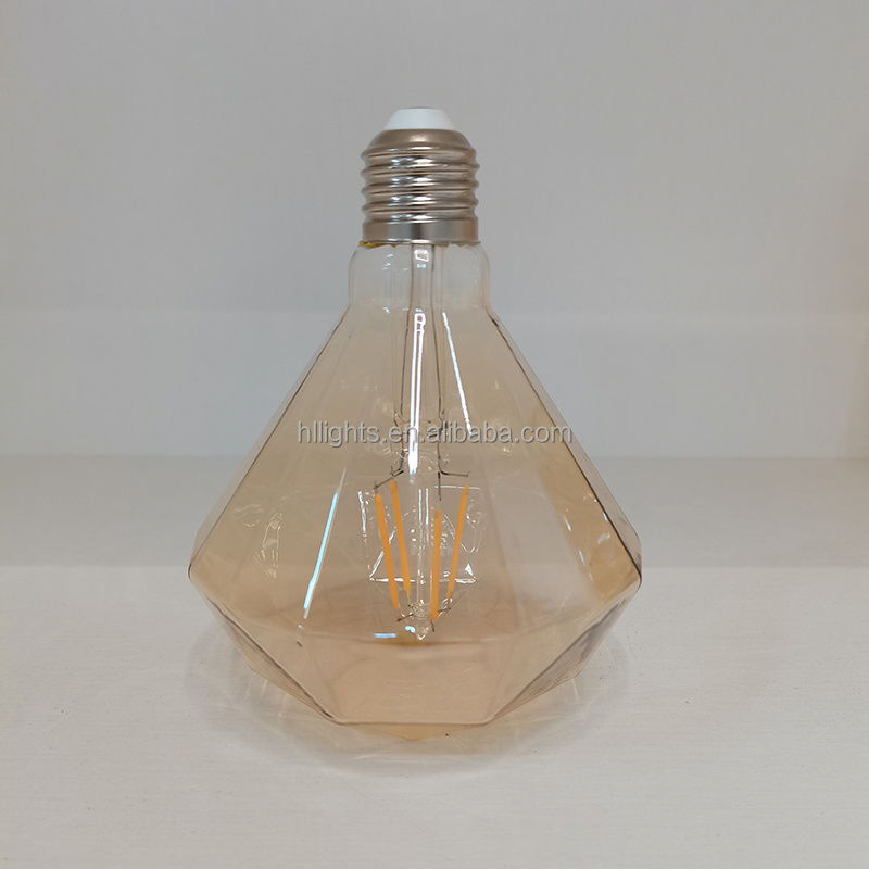 special shape decorative lamp led filament bulbs e27 g125 4W warm lights