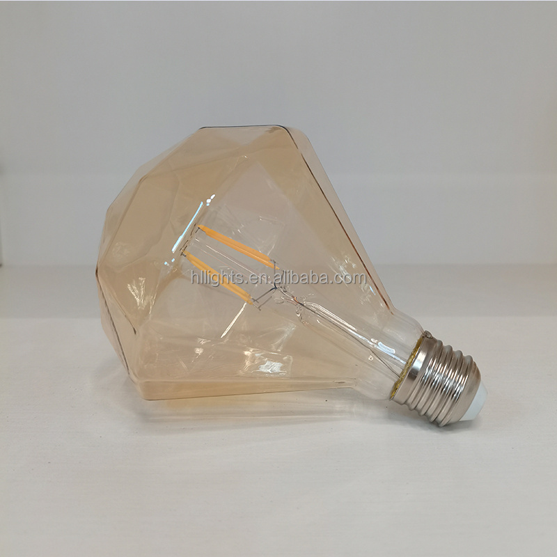 special shape decorative lamp led filament bulbs e27 g125 4W warm lights