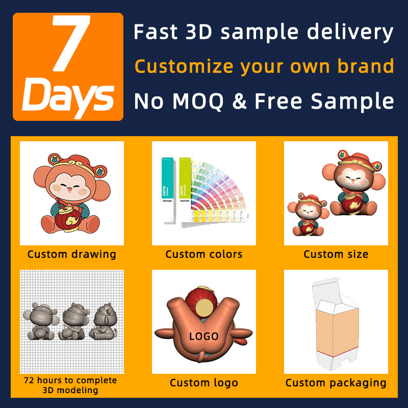 High quality Custom Vinyl Make Your Own Collectible 3d  Figure Toy Manufacturer blind box