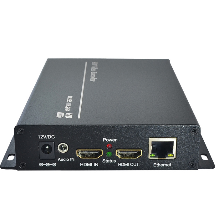 H.265 HDMI To IP Live Streaming Encoder IPTV  with online live broadcast HDMI loop out