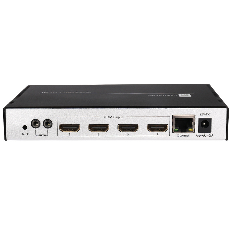 MPEG4 H.264 4 in 1 HDMI Video Encoder H.264 4 Channels HDMI  Video Encoder for Live Broadcast