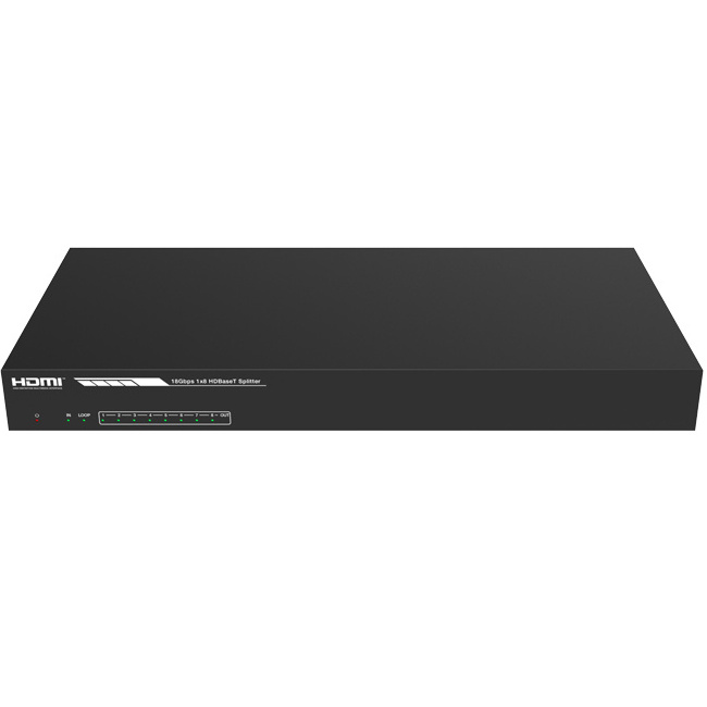 1x8 4K HDMI HDBaset Splitter Distribution Amplifier Includes 8 RX upto 150m for home theatre system