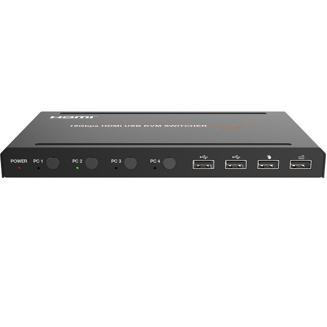 4K@60Hz HDR HDMI Switch 4 Port KVM Switch with 60Hz HDMI 4x1 HDMI KVM Switch Home Audio Video