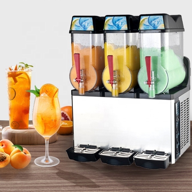 Home use Slushy Machine 3*12L Daiquiri Machine Commercial double Bowl Frozen Drink Slush Machine